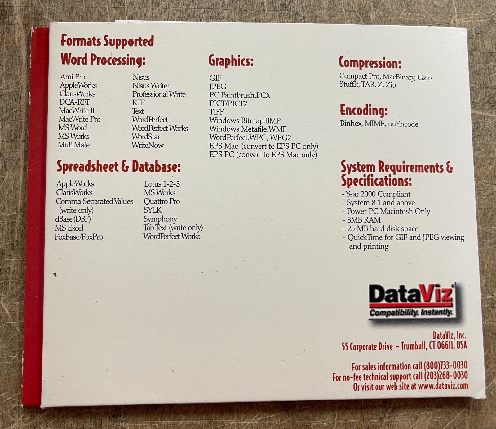 DataViz MacLinkPLUS DELUXE CD-rom for Opening Windows Files on Your Mac