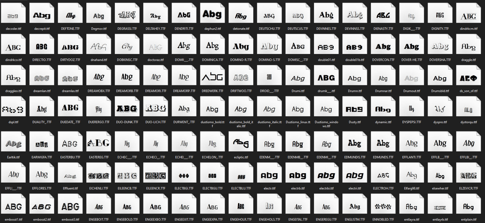 1500 Professional TrueType Fonts – Works with Windows, Mac & Linux .TTF CD-ROM