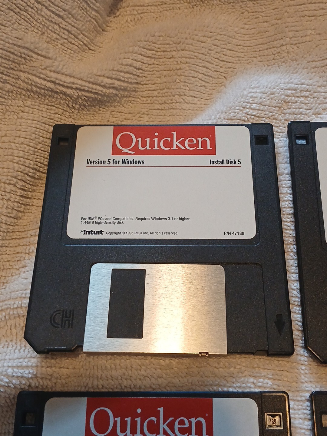 Vintage Quicken Deluxe For Windows 3.5 Floppy Disks Random Disk Lot Of 8