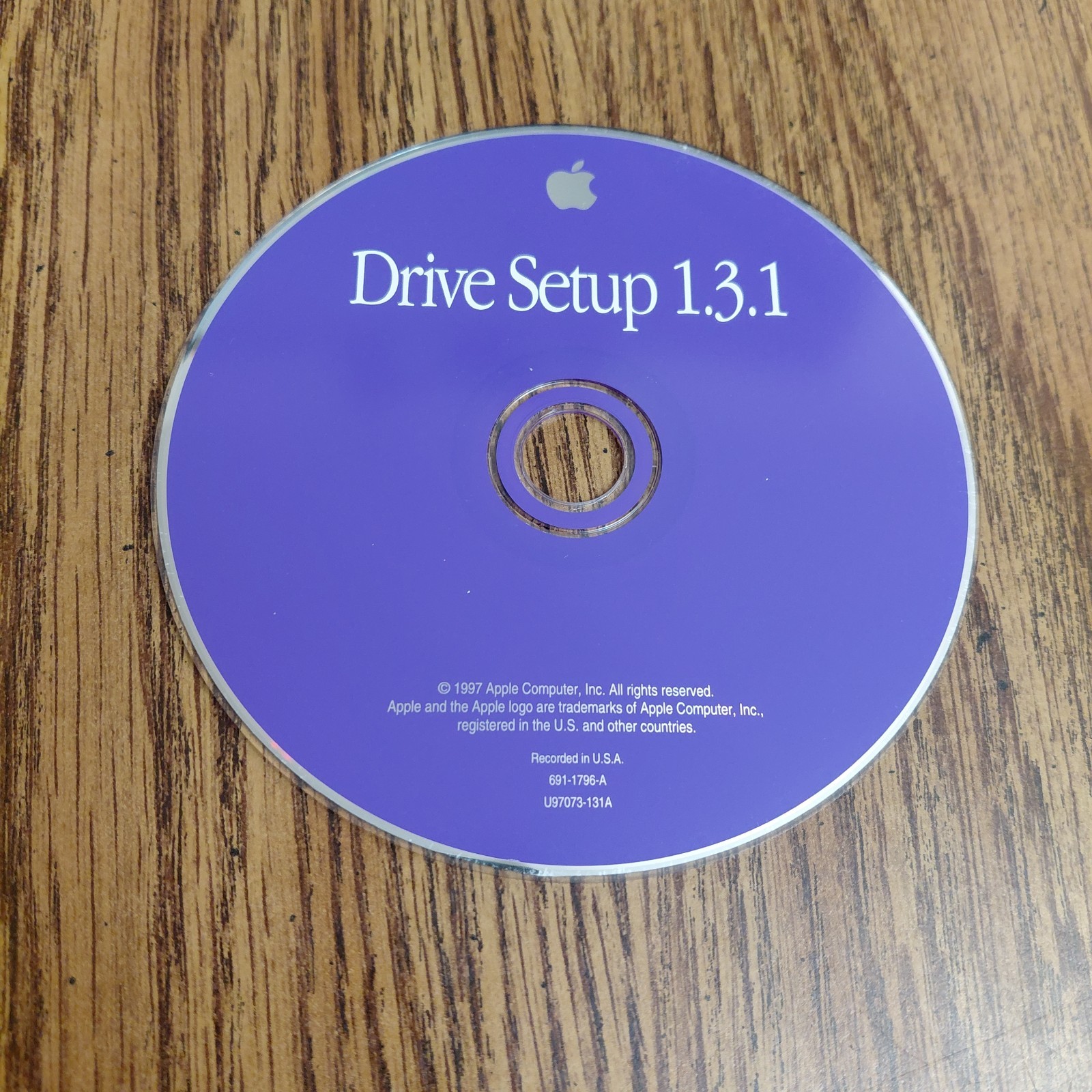 Apple Mac Drive Setup 1.3.1 CD 691-1796-A 1997 Disc Only