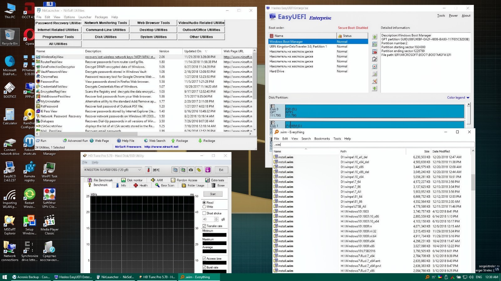 WinPE 11-10-8 Sergei Strelec 2025 Latest Version LIVE BOOT DVD/USB English