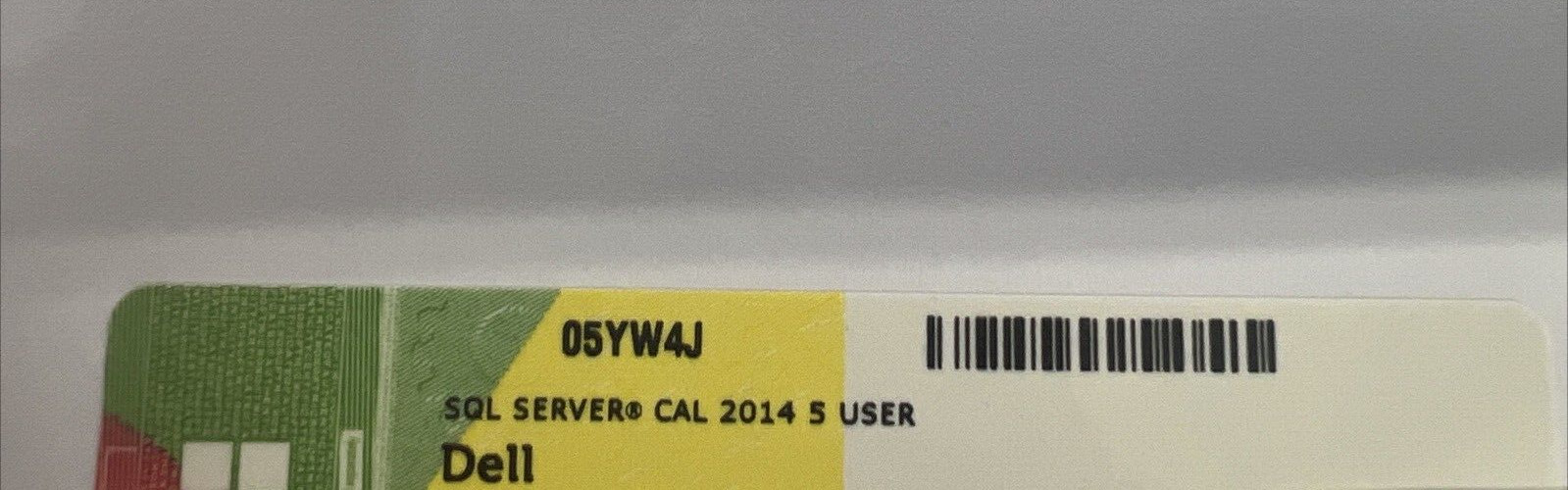 Microsoft SQL Server 2014 5 User CALs DELL ROK 05YW4J License Pack inc VAT