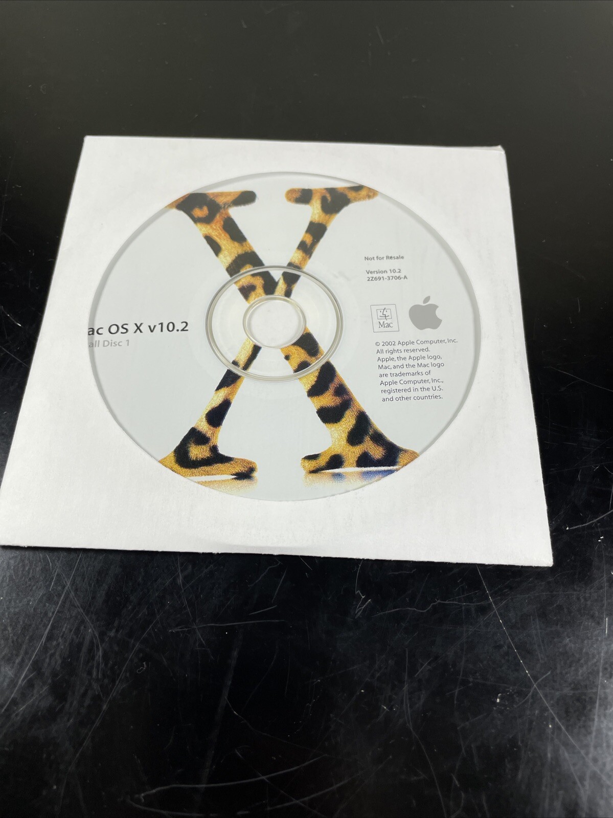 Apple Mac OS X v10.2 Jaguar Install Discs 1 & 2 Macintosh Operating System 2002