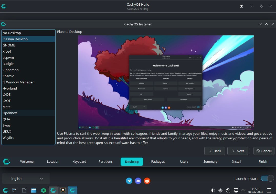 CACHYOS LINUX KDE, PLASMA | DESKTOP, HANDHELD | DVD, USB | CACHY OS | SHIPS FAST