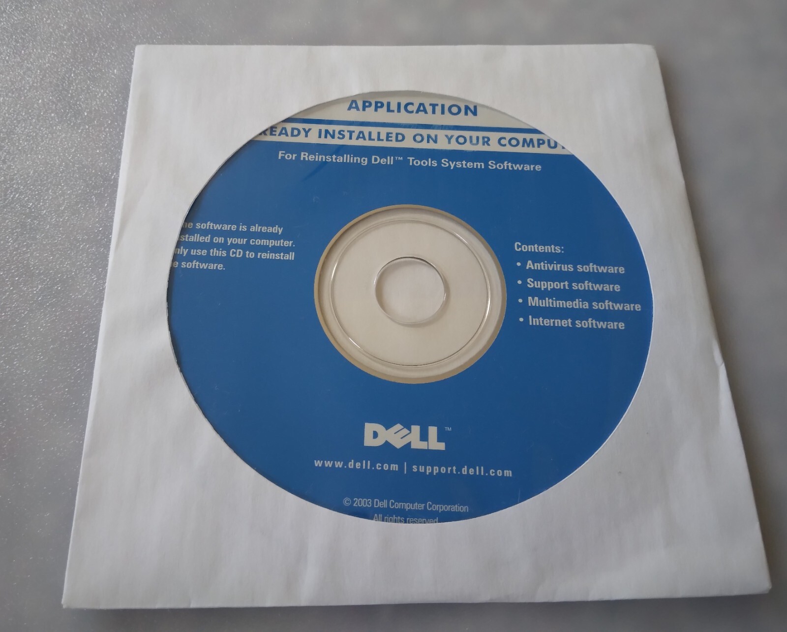 Application Already Installed For Reinstalling Dell Tools System Software Sealed