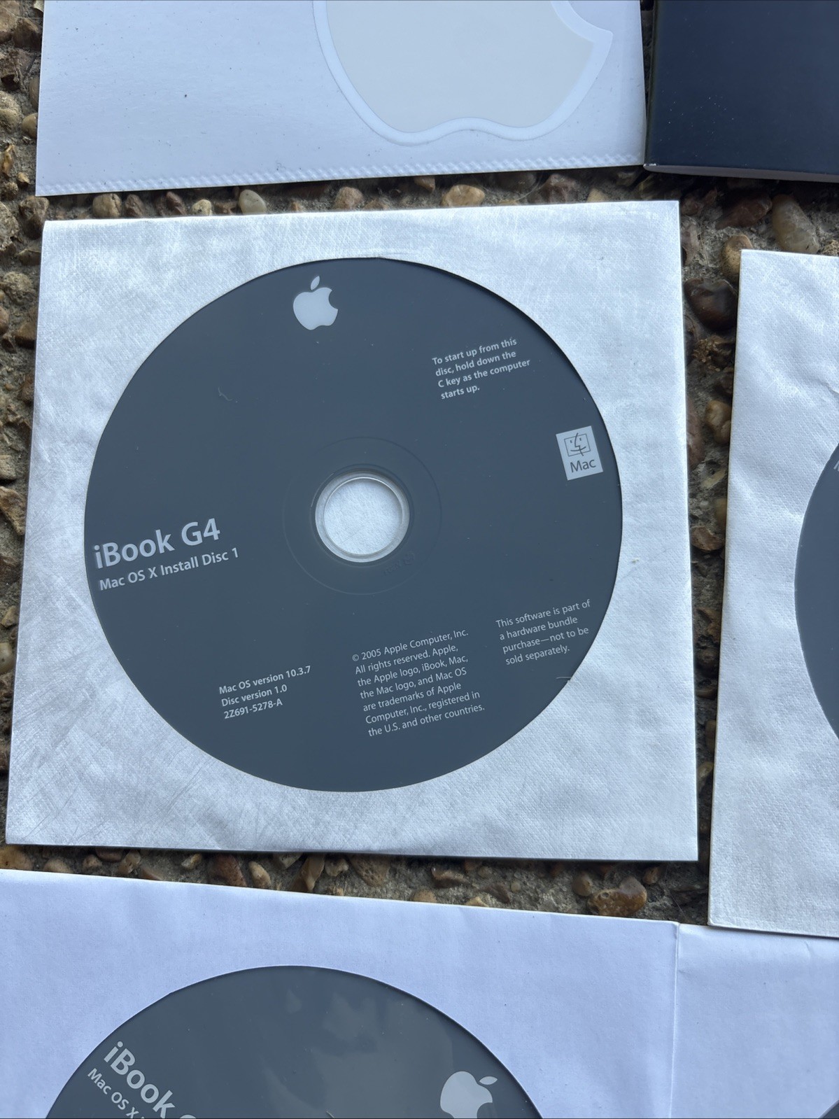 Apple iBook G4 Complete Restore Kit Mac OS X Panther Discs 1-4 10.3 AHT Manuals