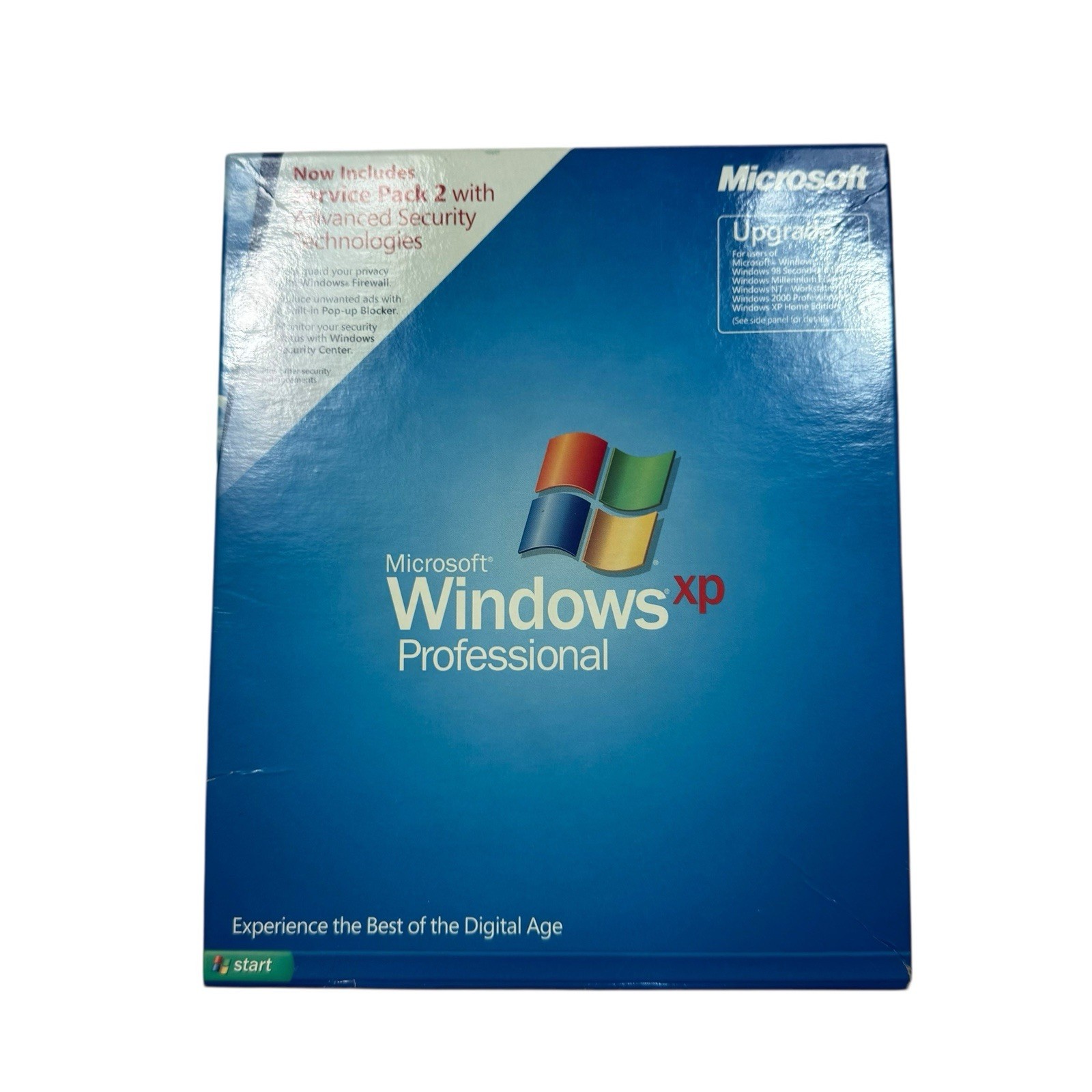 Microsoft Windows XP Professional Service Pack 2 Upgrade Full Retail Box English