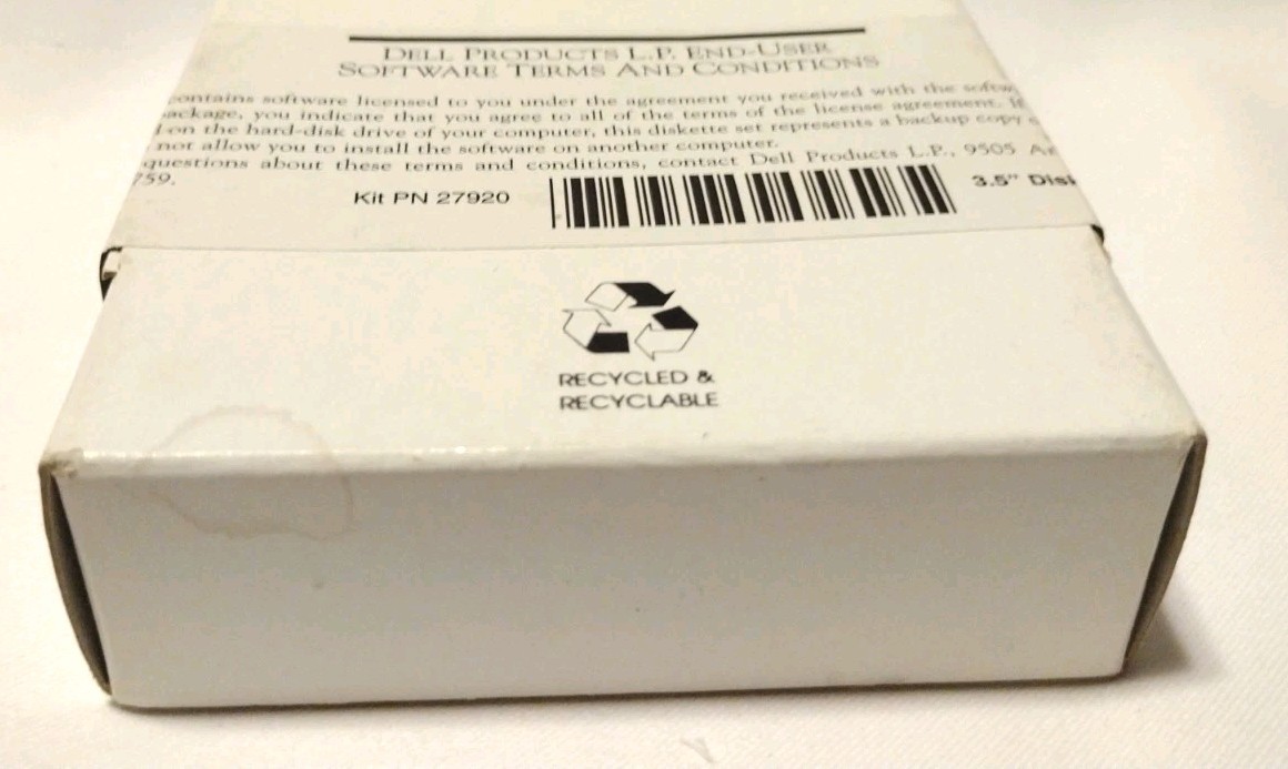 DELL 3.5 Diskette Set Kit PIN 27920 New In Box Old stock B2