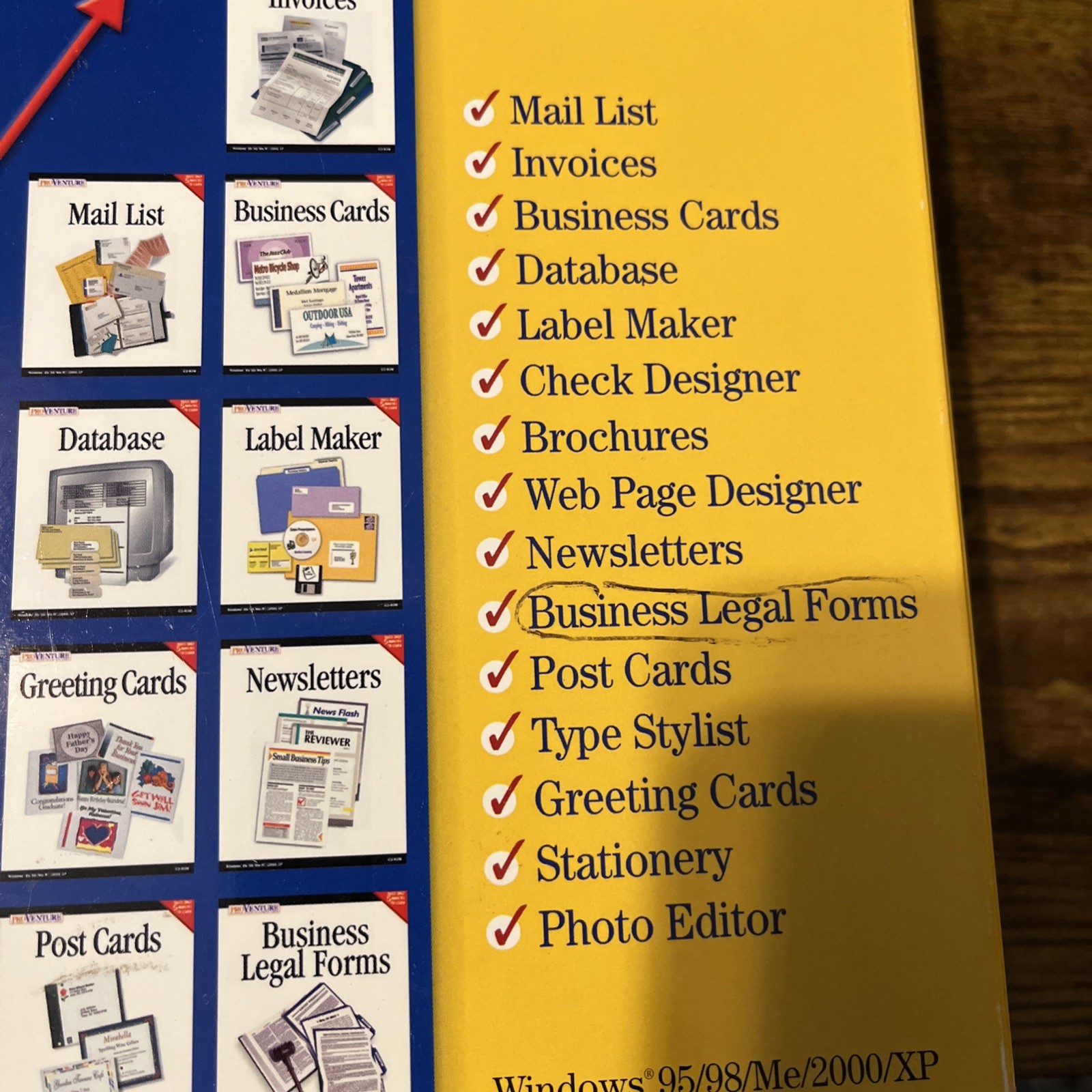 Smart Business Pack For Windows 95/ 98/Me/2000/XP FREE SHIPPING!
