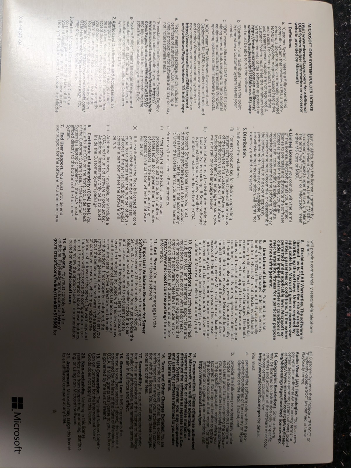 Microsoft Windows Server 2022 Standard Base License with media and key 16 Core