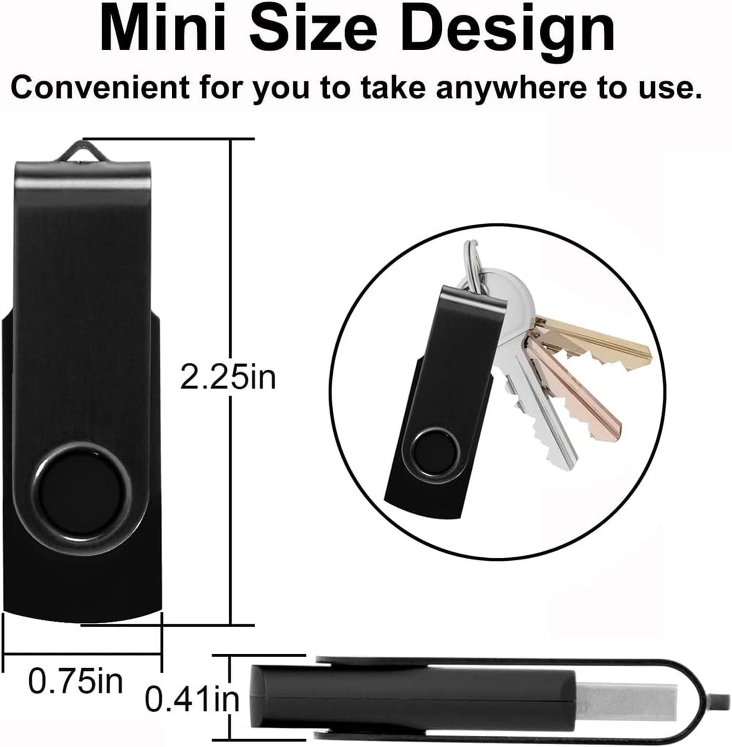 32GB USB Flash Drives Memory Sticks Thumb Drive with OTG & Type-C/USB C Adapt…