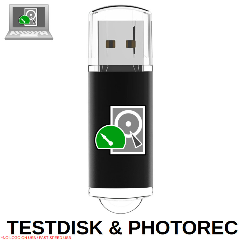 TestDisk & PhotoRec Bootable USB Flash Drive High Speed Latest Version Desktop