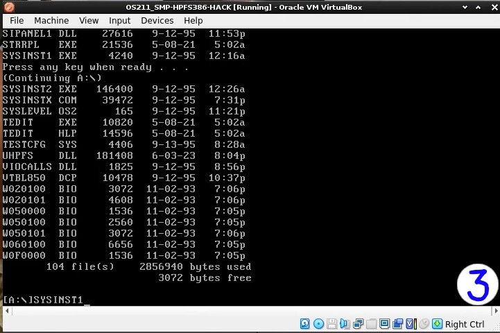 IBM OS/2 for Symmetrical Multiprocessing (SMP) v2.11 16 CPU/CORE kernel, HPFS386