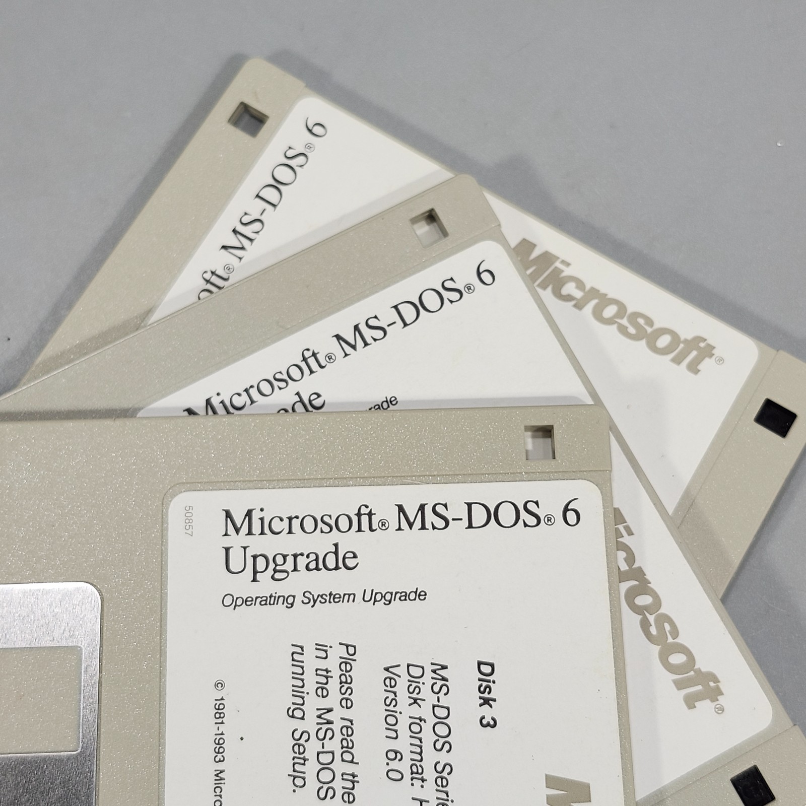 Microsoft MS DOS 6 and 6.22 Upgrade VTG Operating System Software 3.5 Disks Plus
