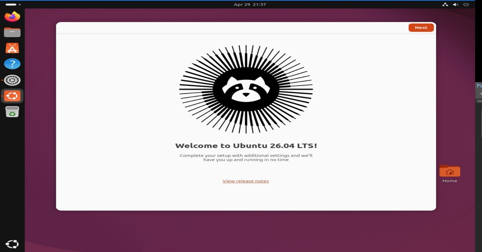 Ubuntu 26.04 LTS Desktop – Bootable DVD Installer (Released April 13th, 2026)