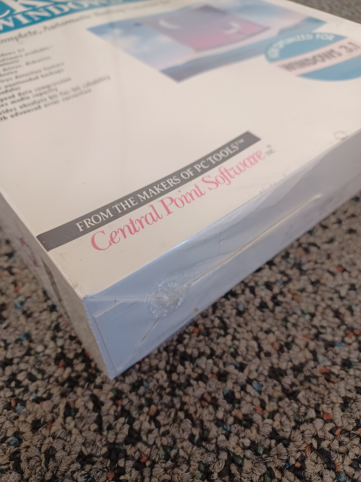 Central Point Version 7.2 Backup Software for Windows 3.25″ Disks Sealed VTG PC