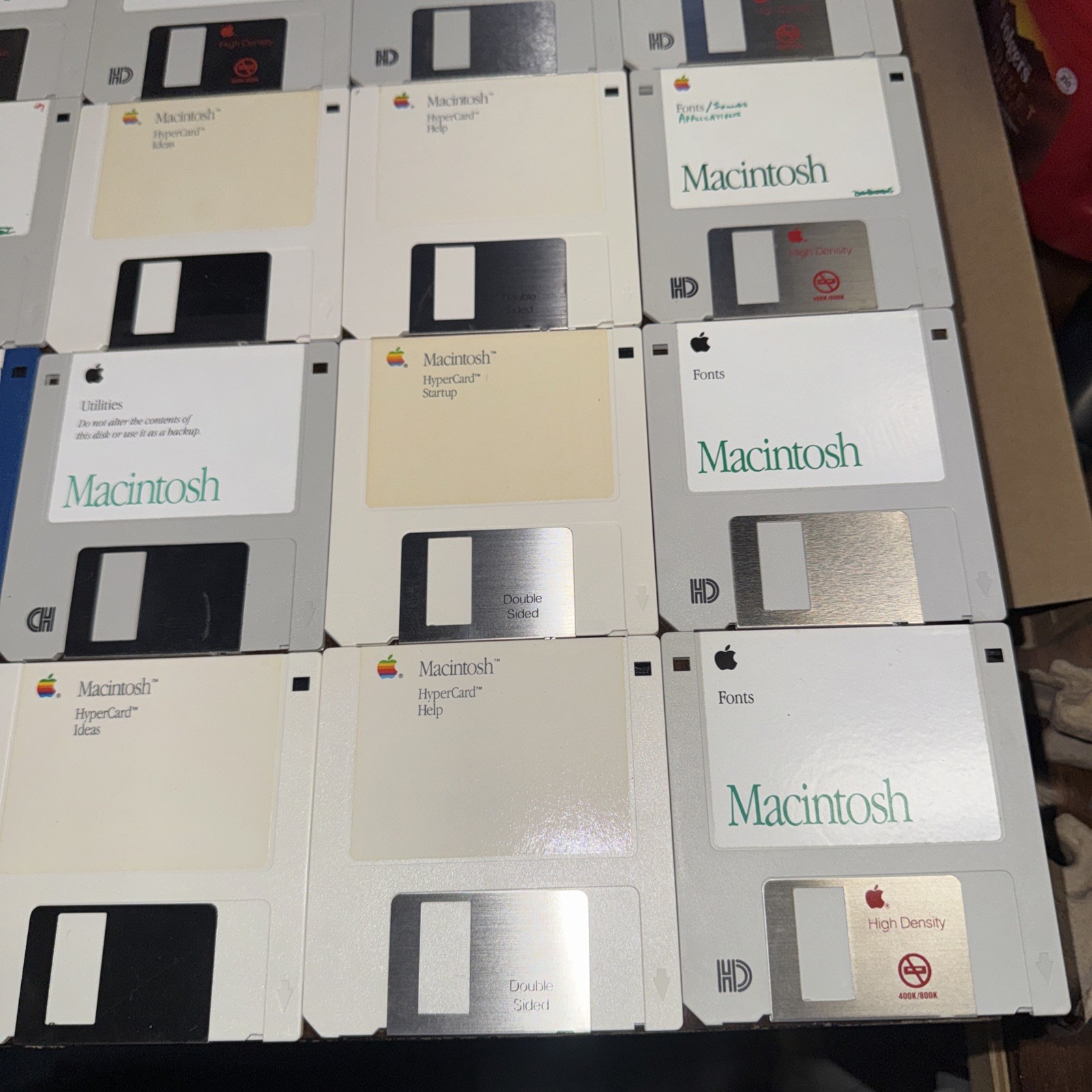 apple macintosh System Tools and Utilities Install 3.5″Floppy Disks 1990 Vintage