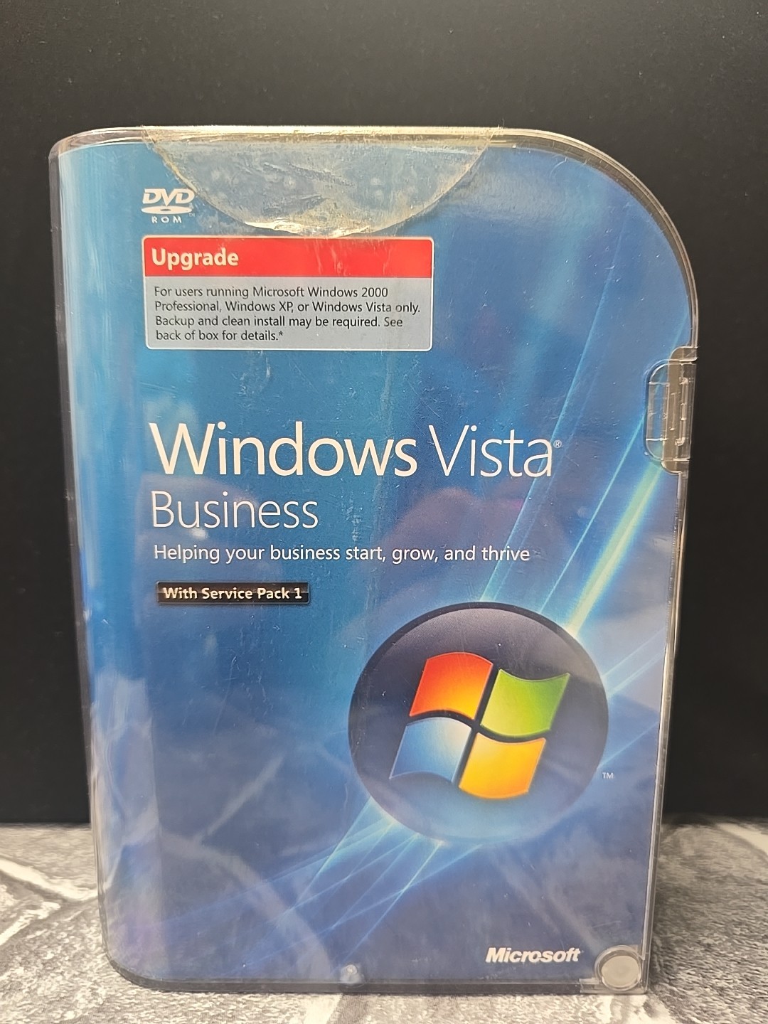 Microsoft Windows Vista Business SP1 DVD w/ Product Key Complete Retail