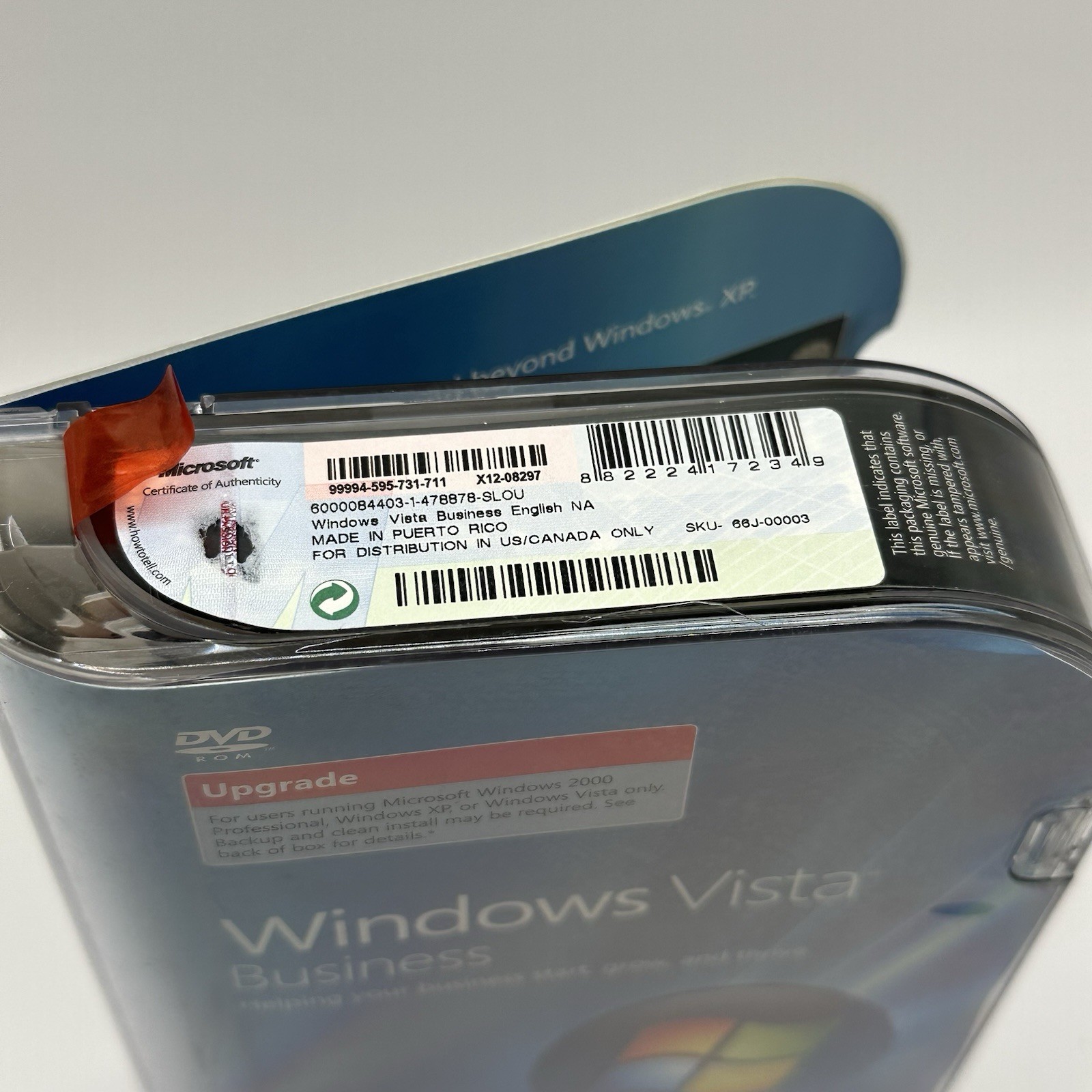 Microsoft Windows Vista Business – Upgrade DVD (66J-00003)