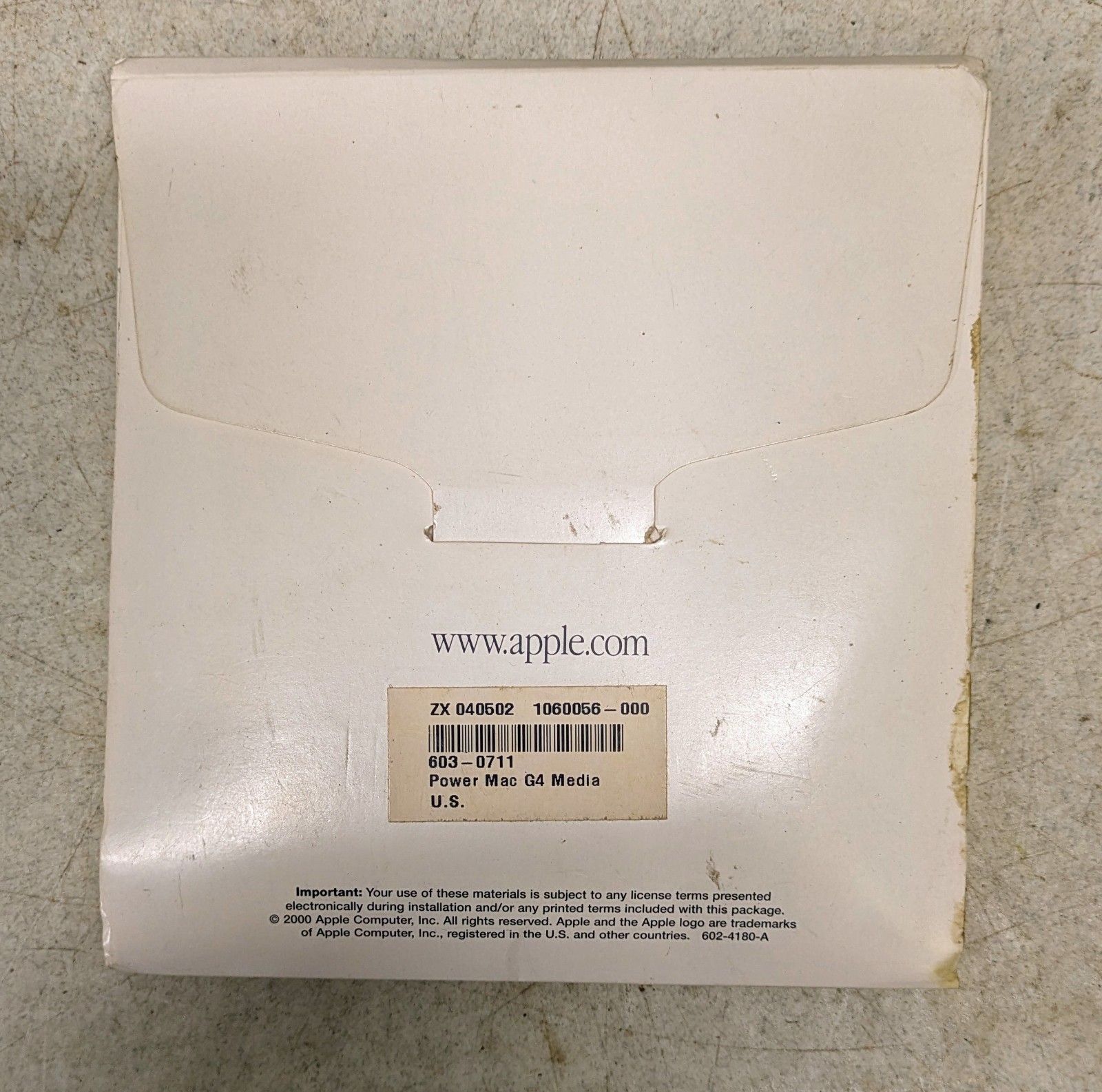 Apple G4 QuickSilver PowerMac Media – 9x CD’s 603-0711