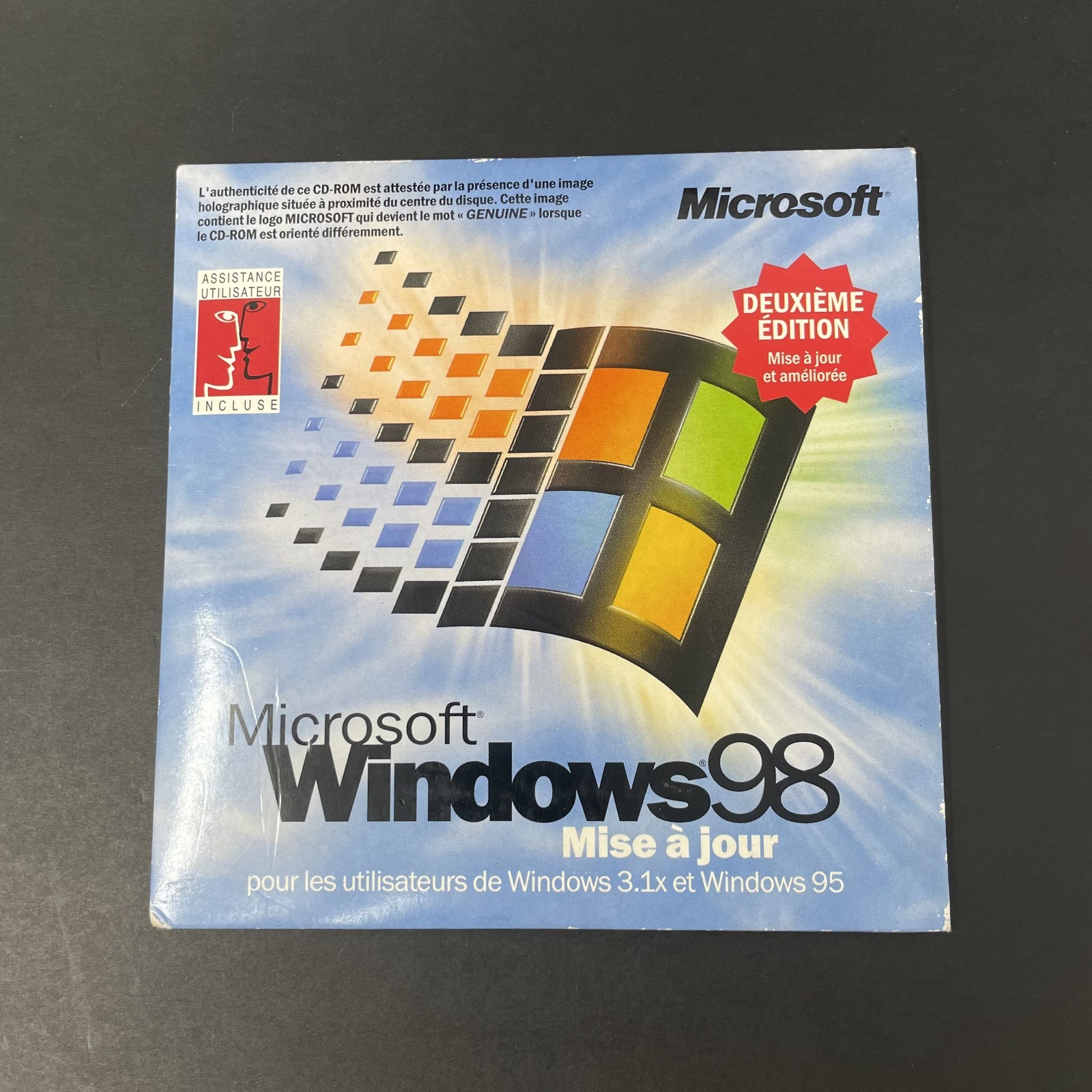 Microsoft Windows 98 Second Edition Upgrade CD-ROM – Mise à Jour Francais/French