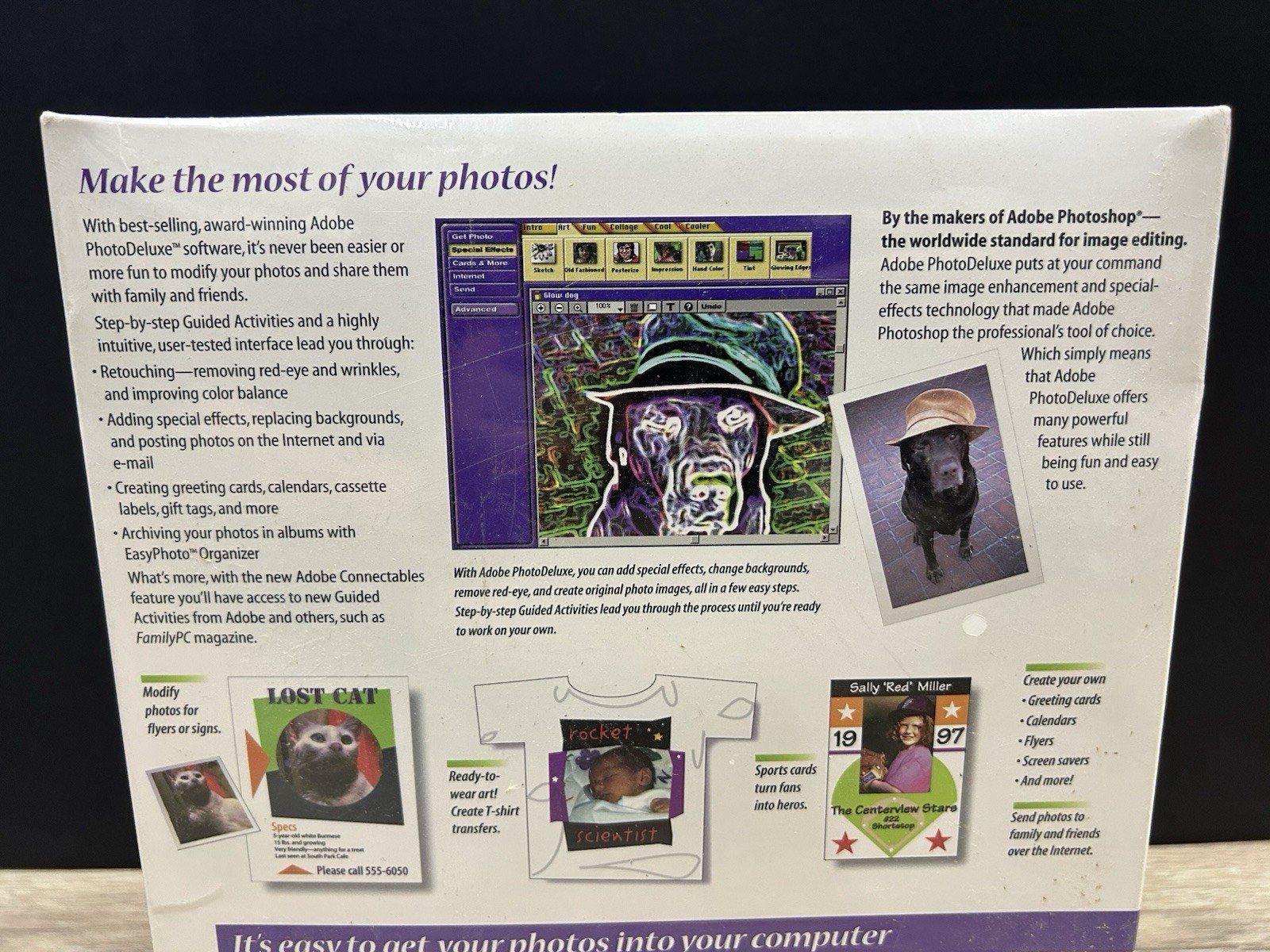 Vintage Adobe Photo Deluxe 2.0 For Windows CD-ROM Software System New & Sealed