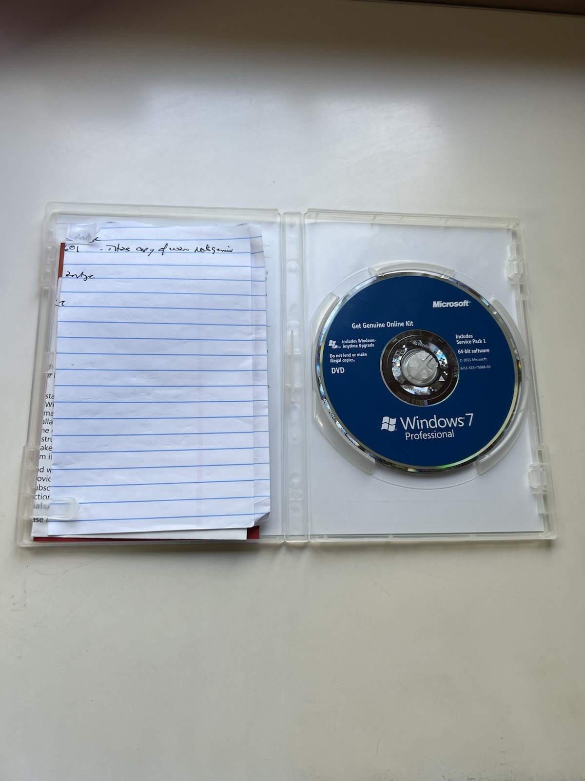 Windows 7 Professional Get Genuine Online Kit 2-Disc Set 32-Bit & 64-Bit
