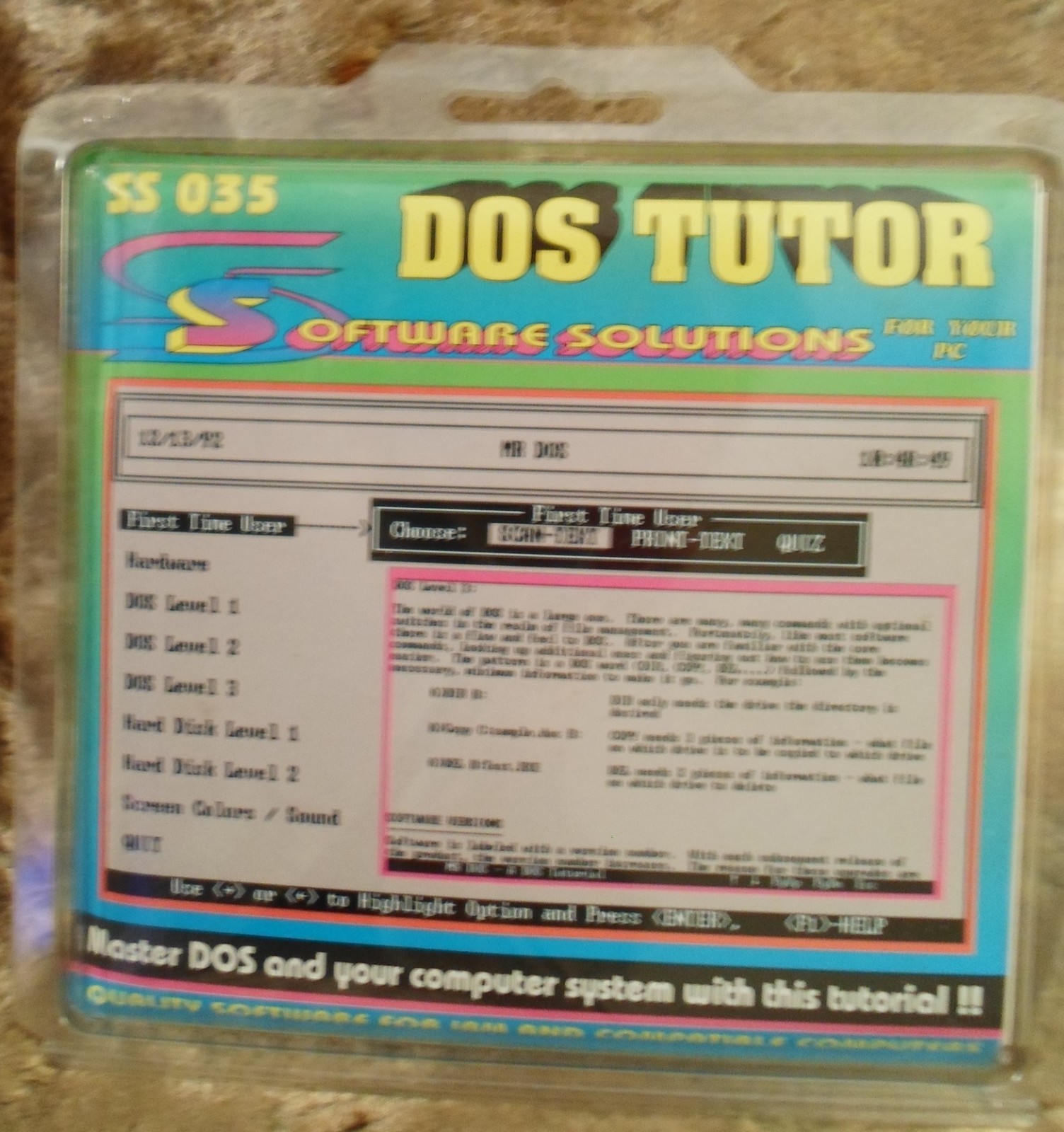 Vintage NEW 4 DOS Tutor Resume Master Make Money Mortgages Loans 5.25″ Floppy