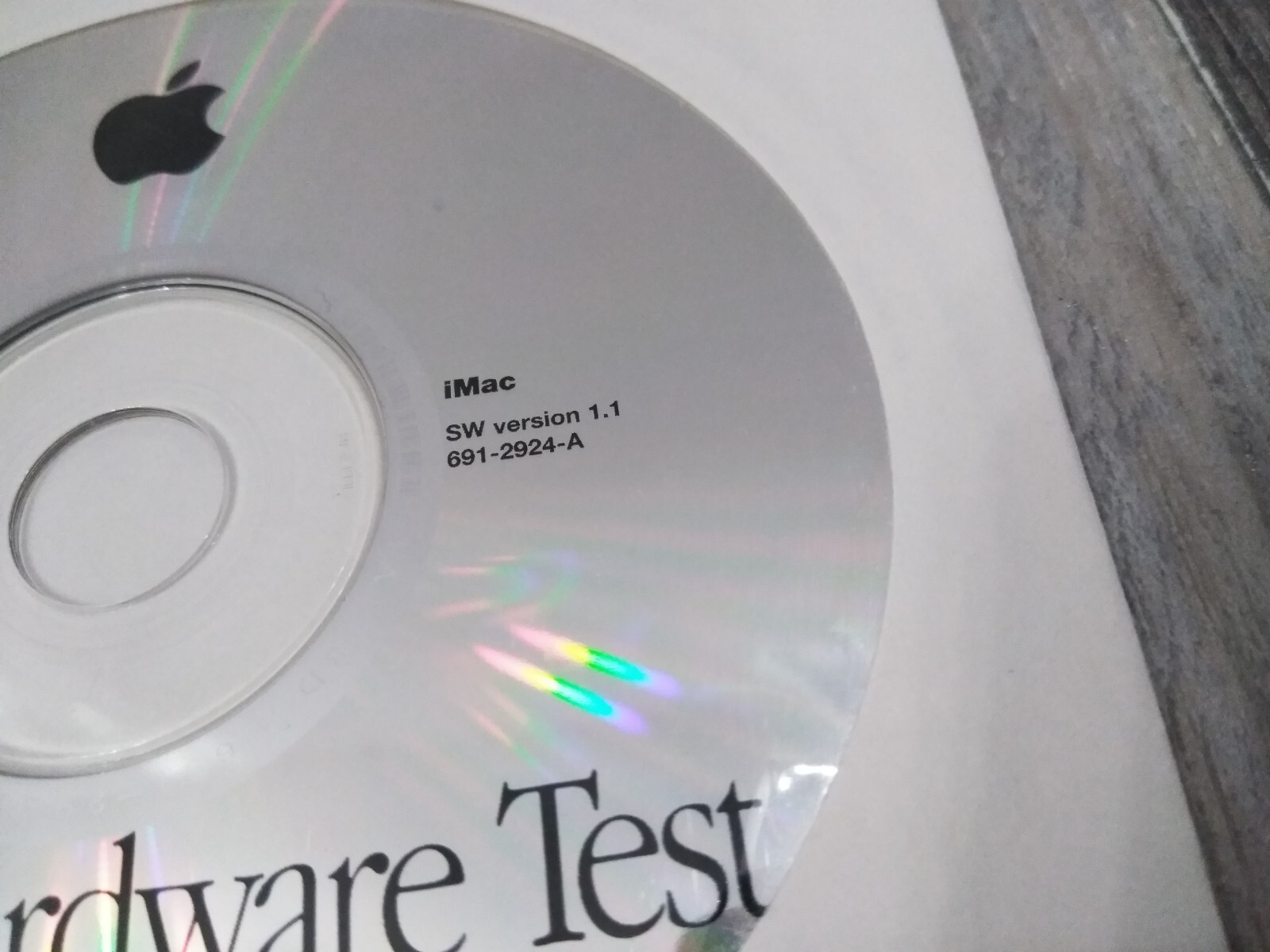 APPLE Hardware Test Software CD Disc for iMac SW Version 1.1
