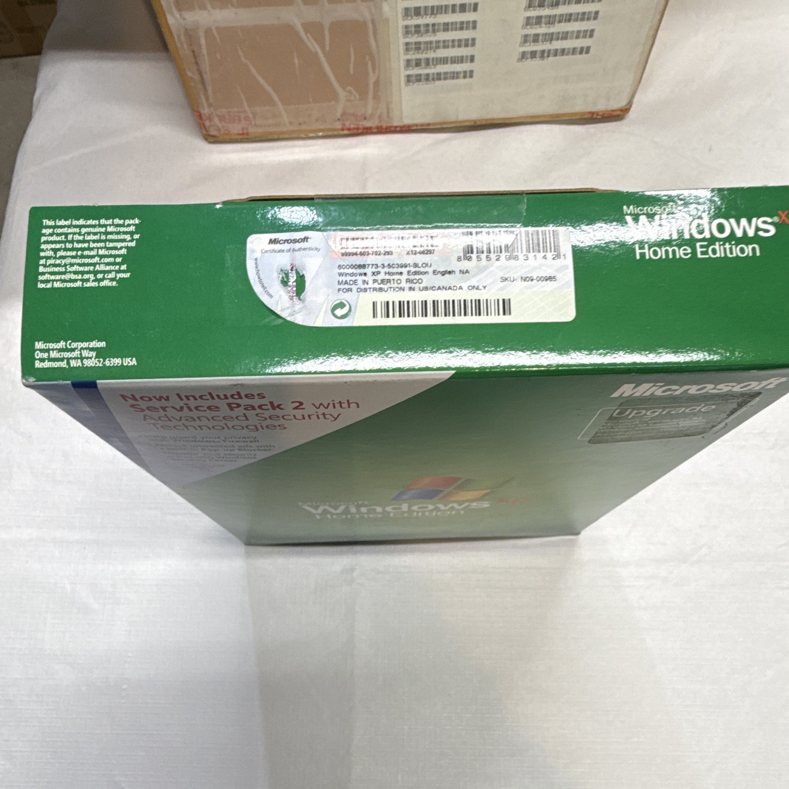 Microsoft Windows XP Home Edition Upgrade Service Pack 2 Operating System