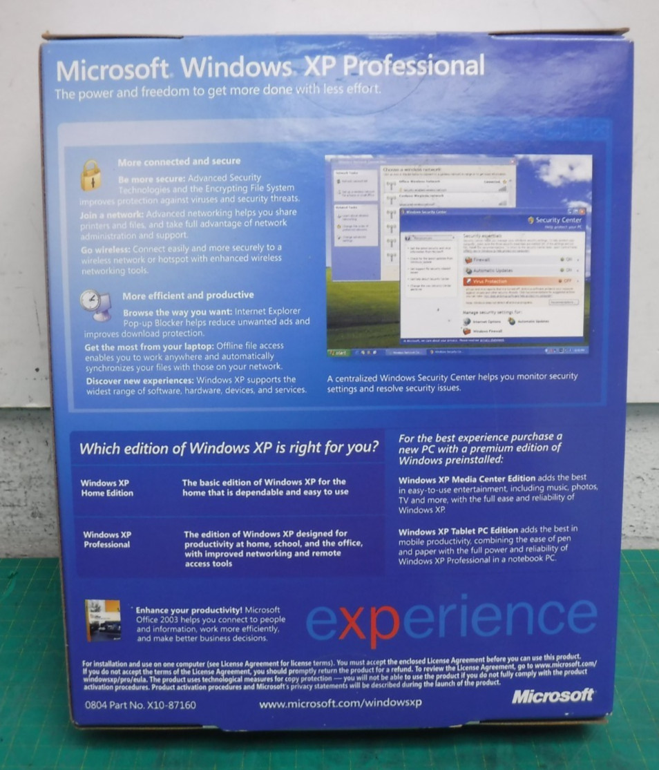 Microsoft Windows XP Professional Full Version with SP2