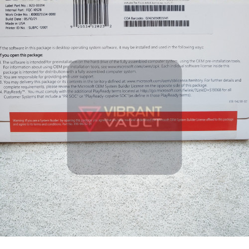 Microsoft Windows 11 Professional 64-bit OEI 📀DVD 📦 Factory‑sealed