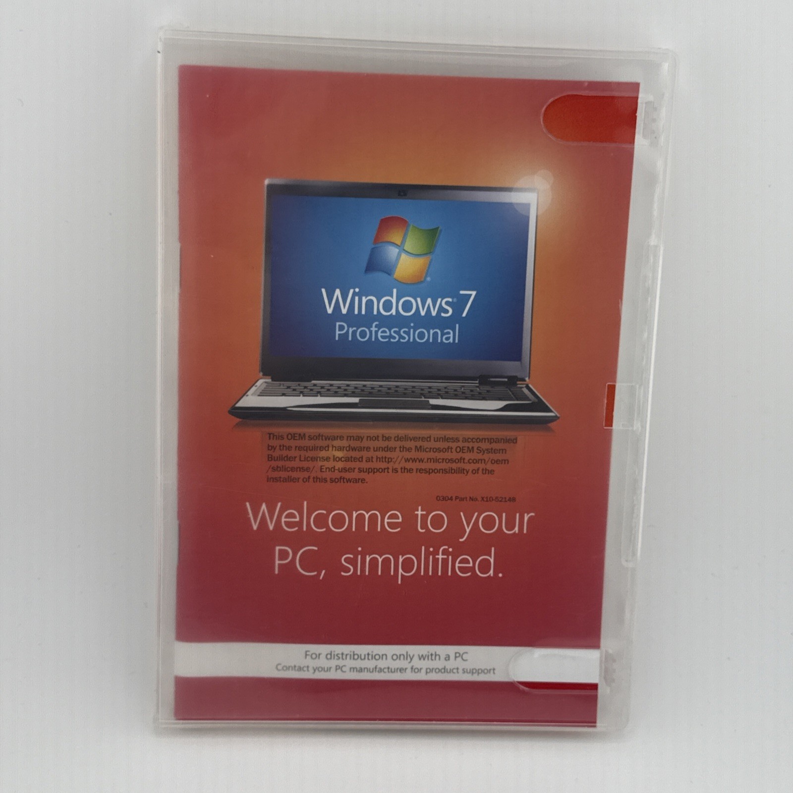 Windows 7 Professional 64-Bit Software SP 1 *No Product Key*
