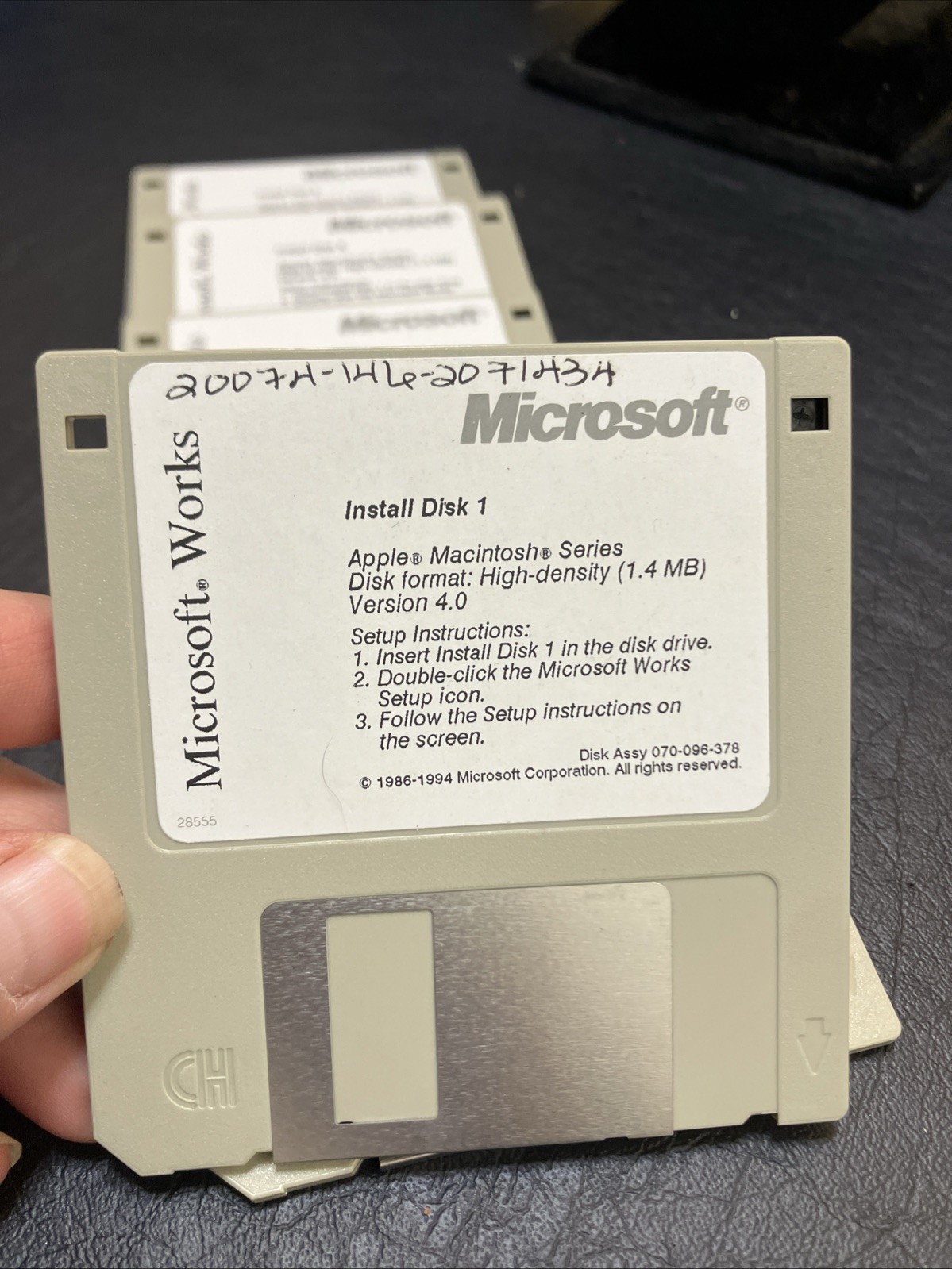 Microsoft install disks 1-6 1986 To 1994 (A1)