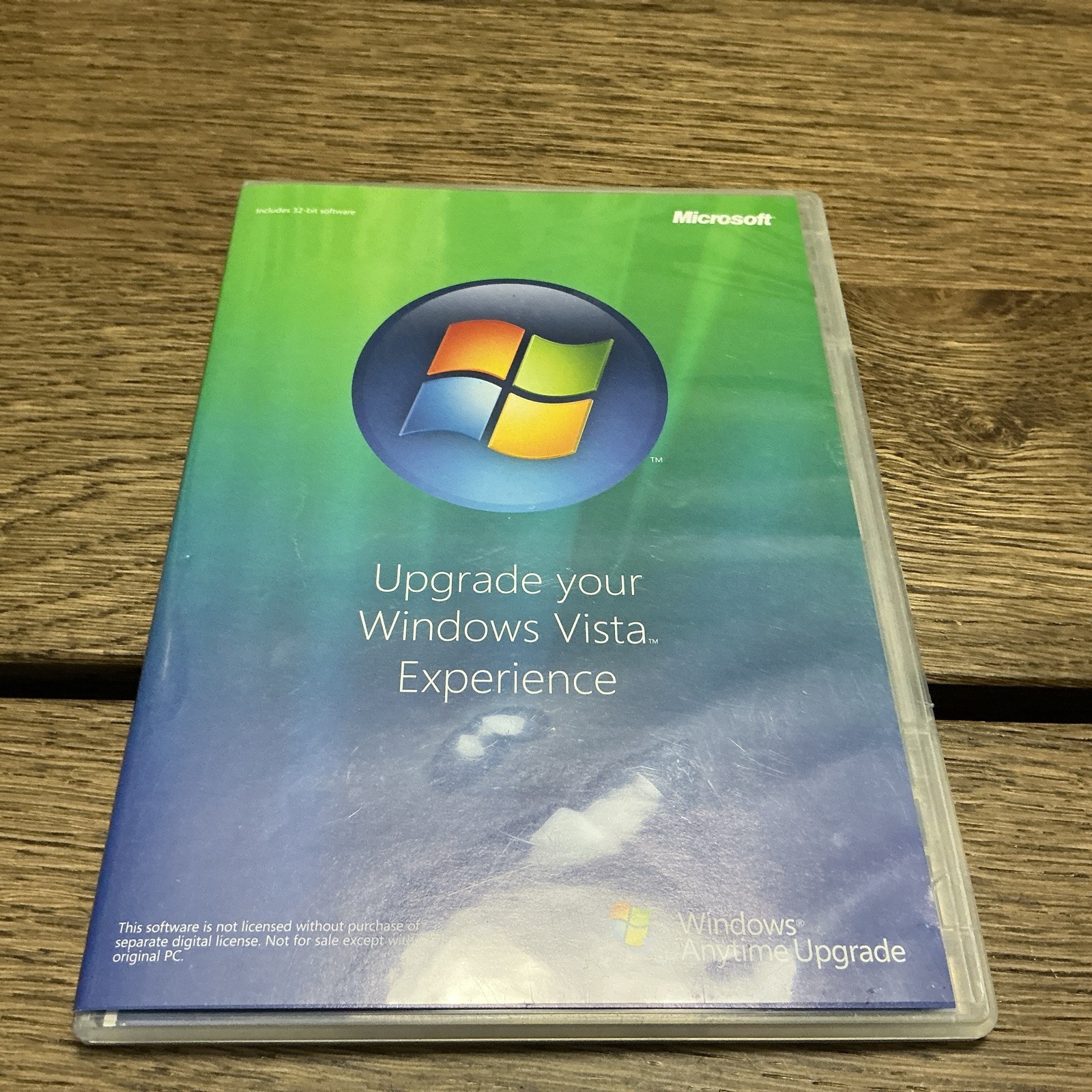 Microsoft Windows Vista Anytime Upgrade Disc And Case – 32 Bit