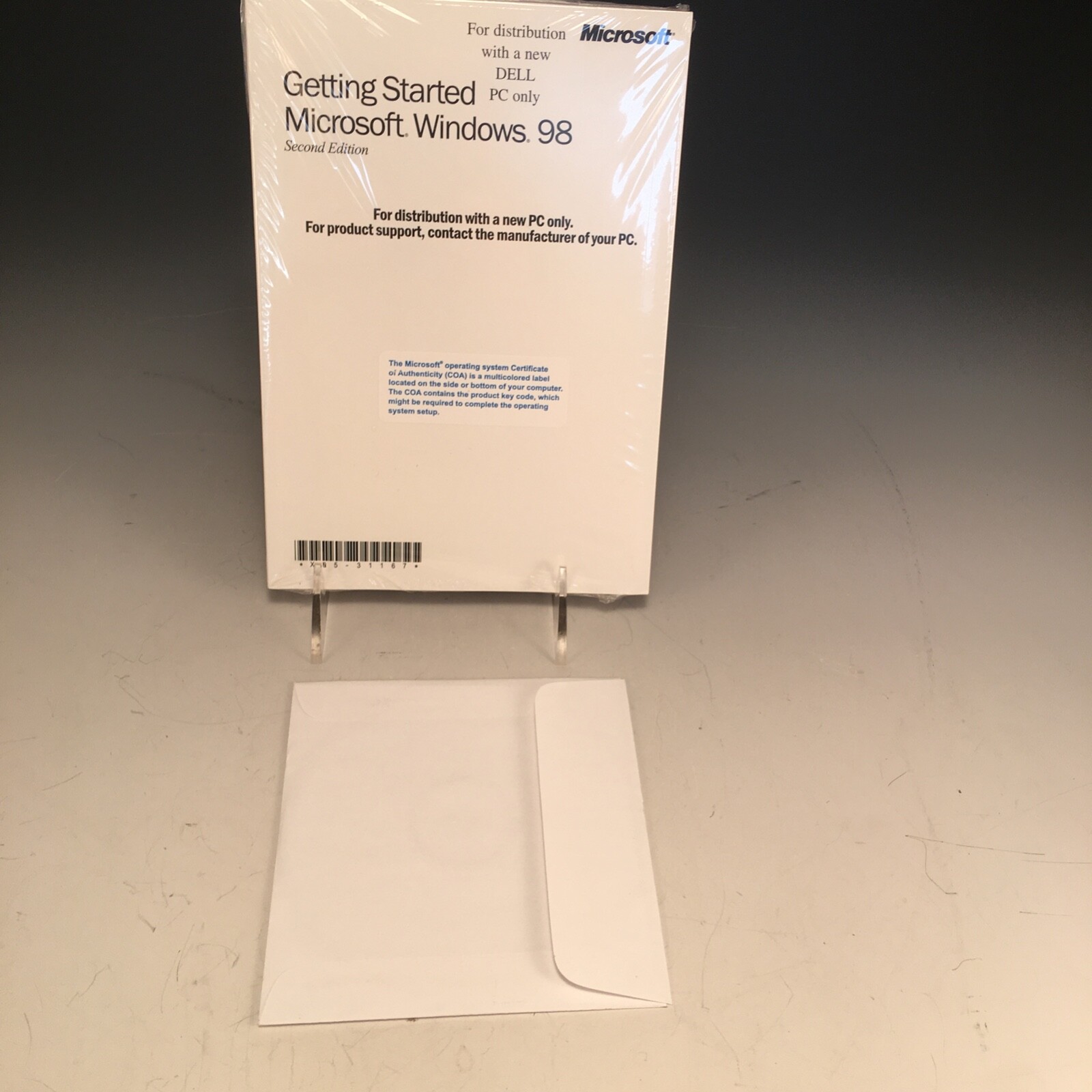 Getting Started Microsoft WINDOWS 98 Second Edition & Booklet Dell with CD-ROM.