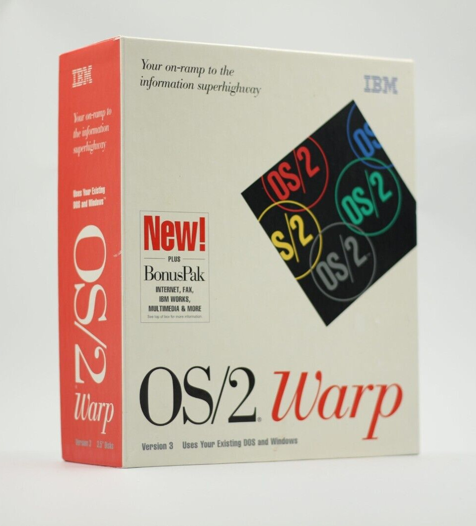 IBM OS/2 WARP Version 3 Plus BonusPak Complete In Box