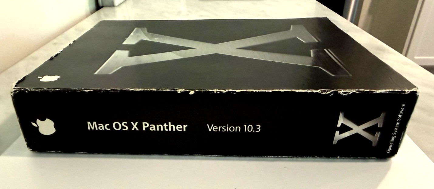 Apple Mac OS X 10.3 Panther M9227LL/A Original Retail Box – New