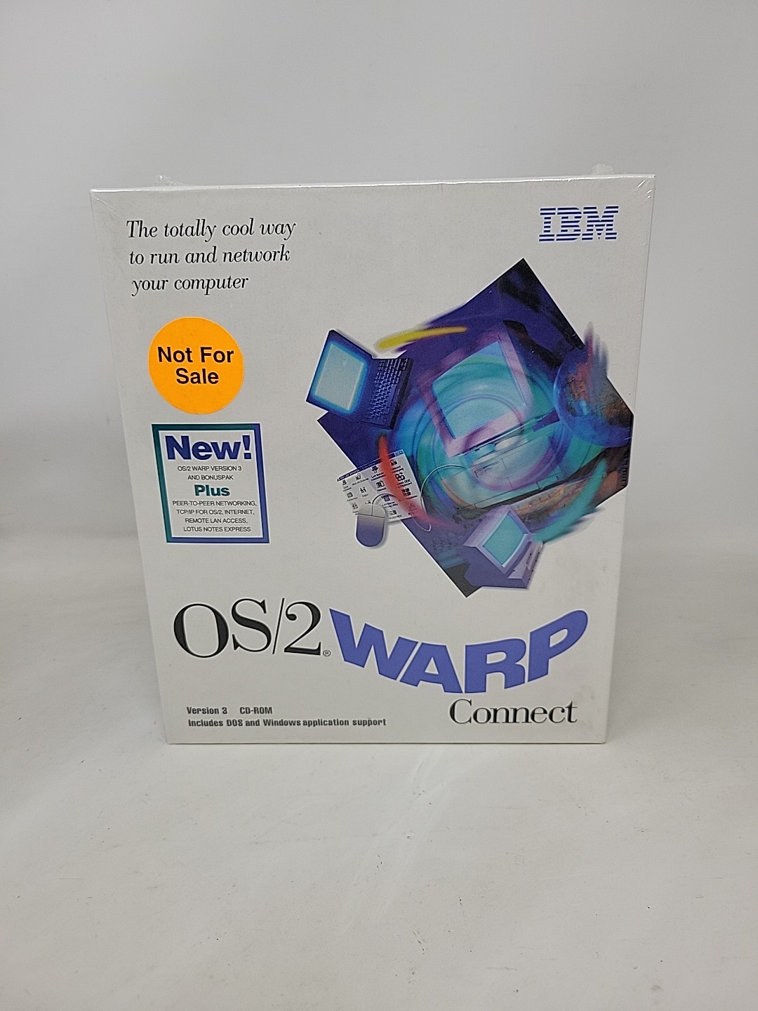 *NEW SEALED* IBM OS/2 Warp Connect Version 3 CD-Rom Vintage Computer Software