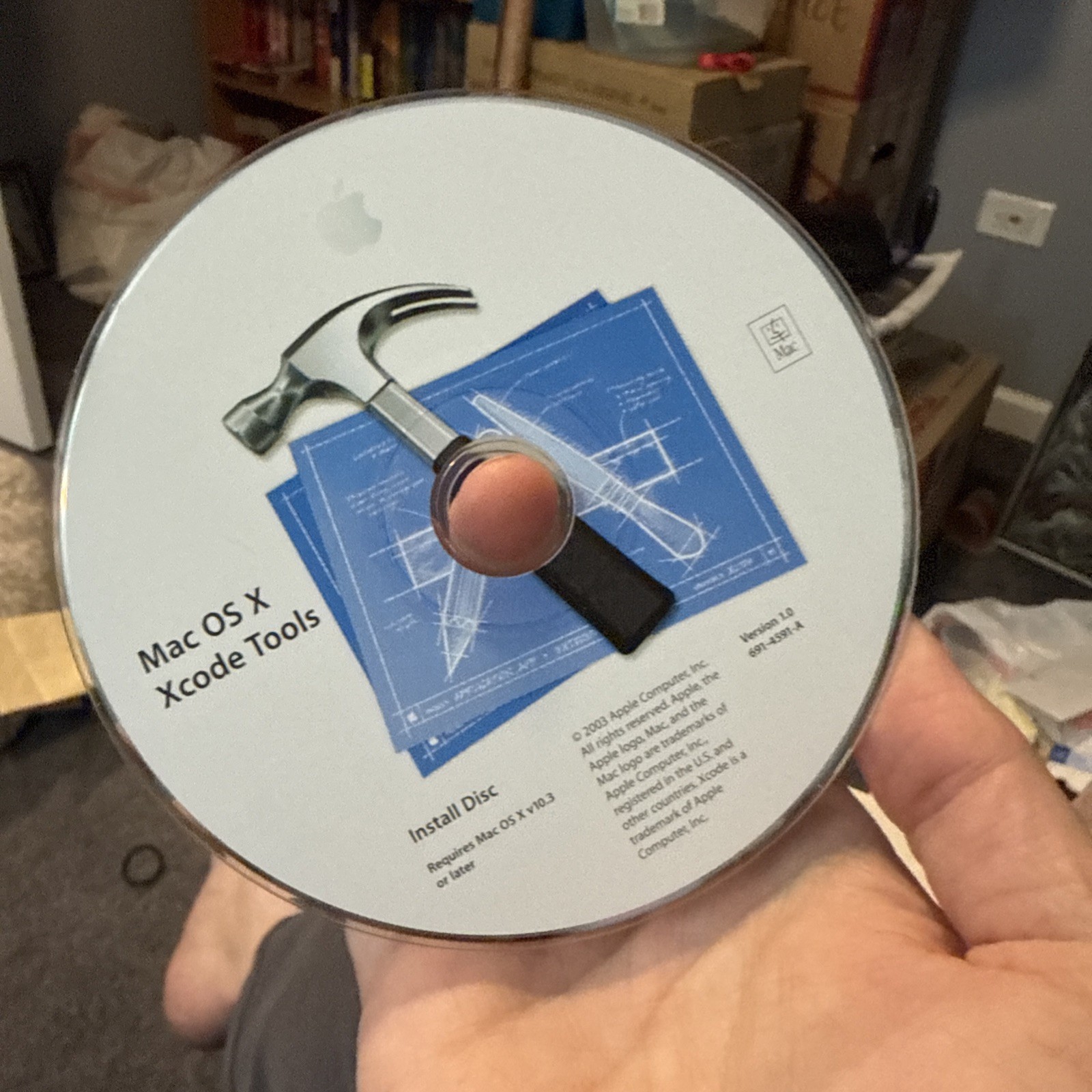 2003 Mac OS X 10.3 Xcode Tools Software Install CD Disc Version 1.0 Disc Only