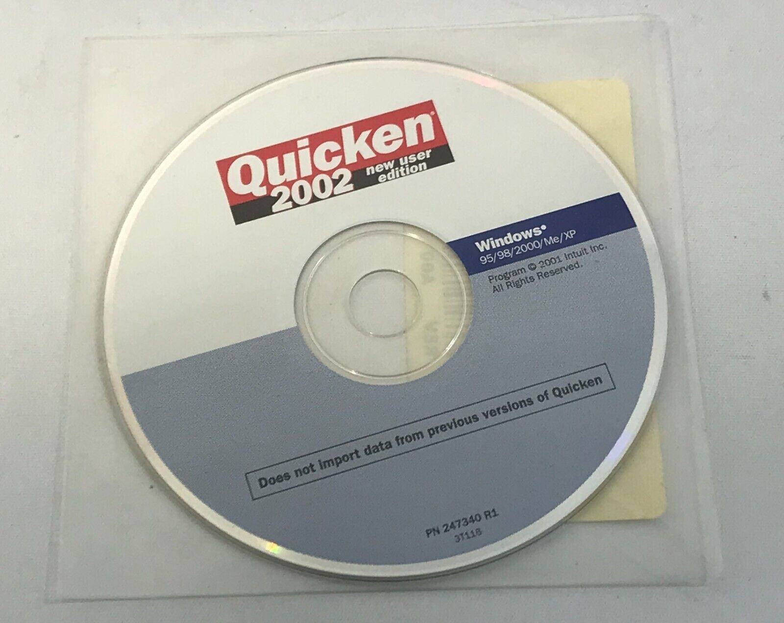 Quicken 2002 Windows 95/98/2000/Me/XP Sealed