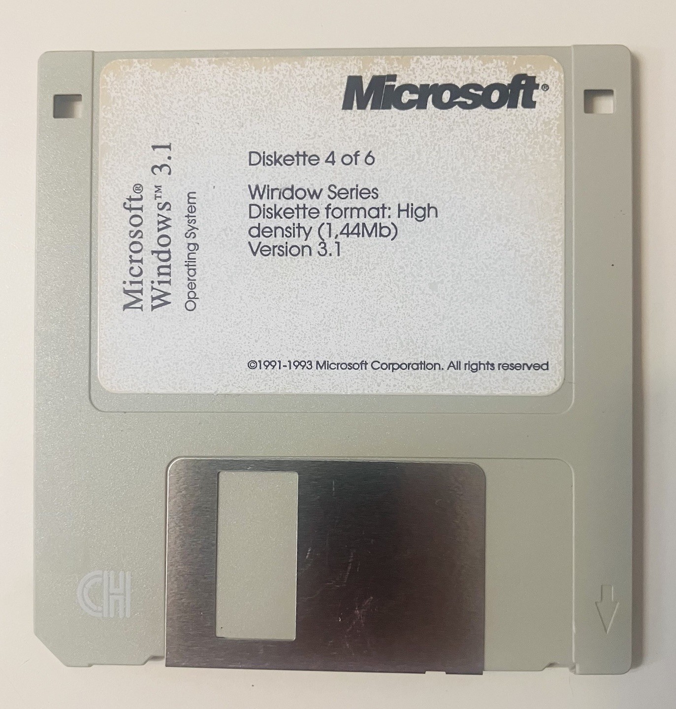 Microsoft Windows 3.1 (1992–1993) Complete 6-Disk Set | Vintage 3.5” Floppies