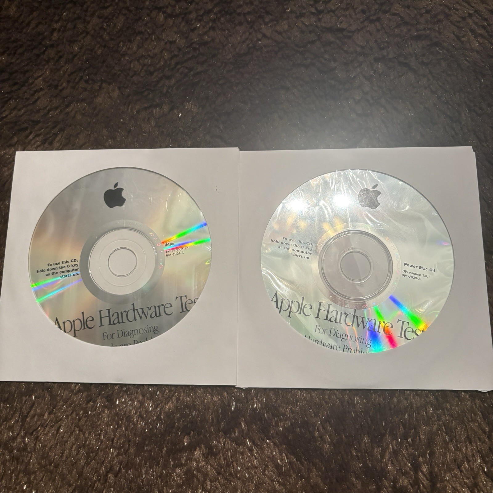 2000 & 2001 Apple Hardware Test CD Disc iMac & Power Mac Versions 1.1 & 1.0.1