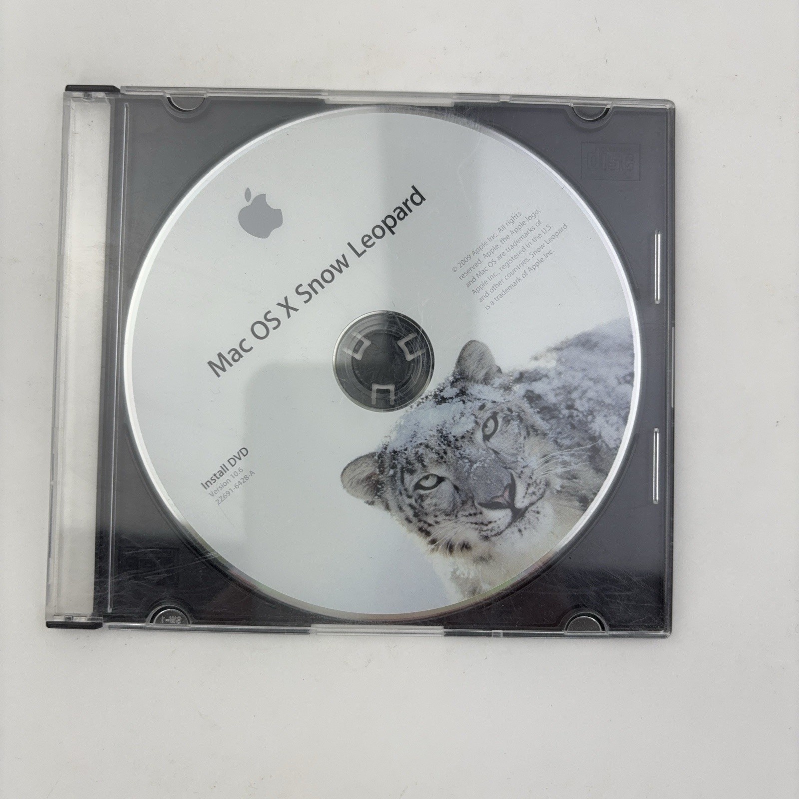 Apple Mac OS X Version 10.6 Snow Leopard Retail OEM Install DVD – 2Z691-6428-A