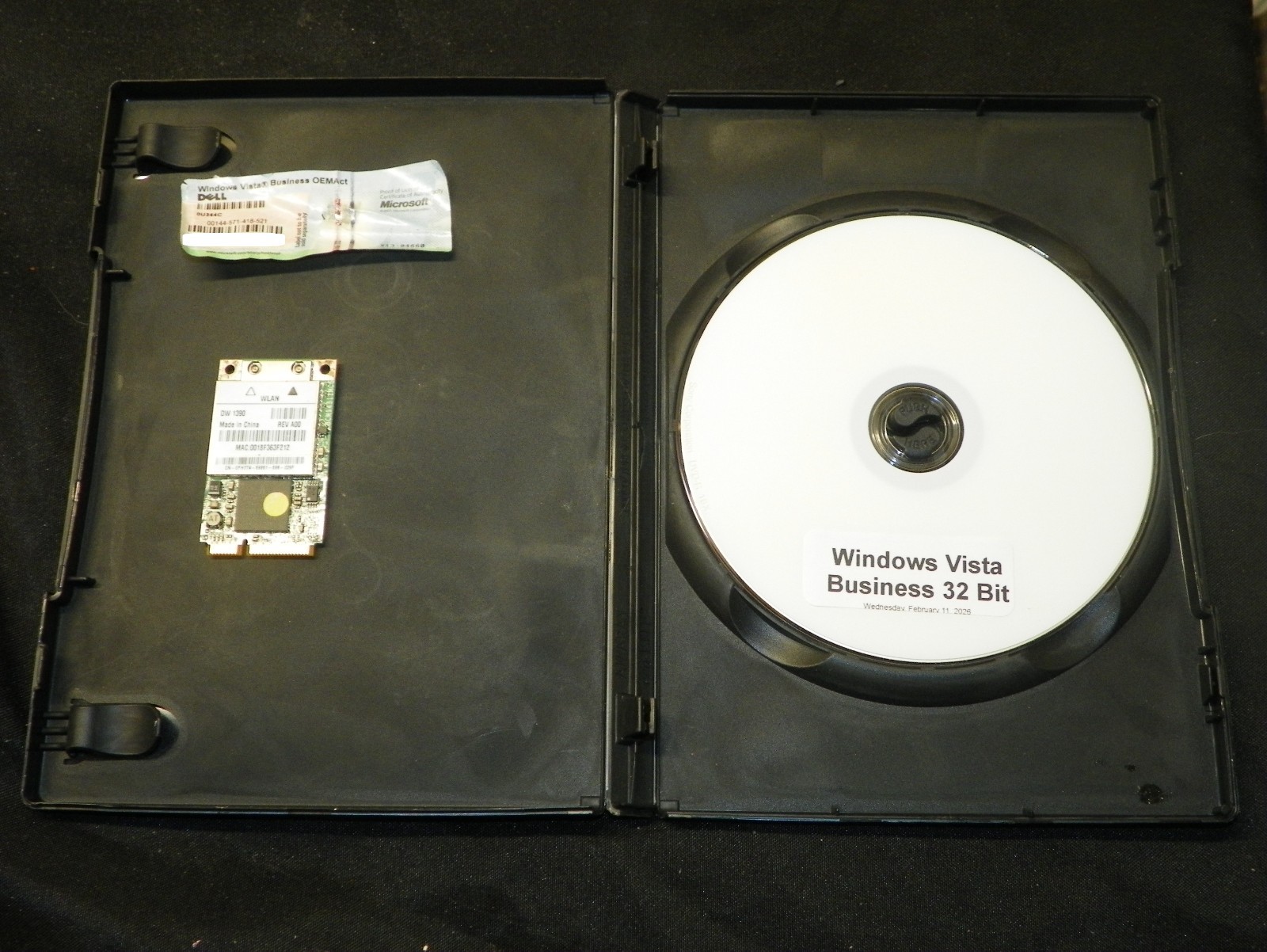 Genuine Microsoft Windows Vista Business License With Key & Install DVD