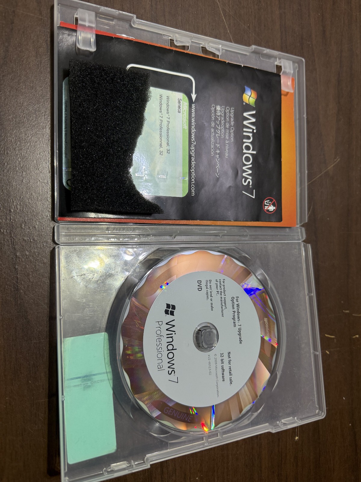 Microsoft Windows 7 Ultimate x64 bit DVD – Vista to 7 Upgrade DVD w/ Key