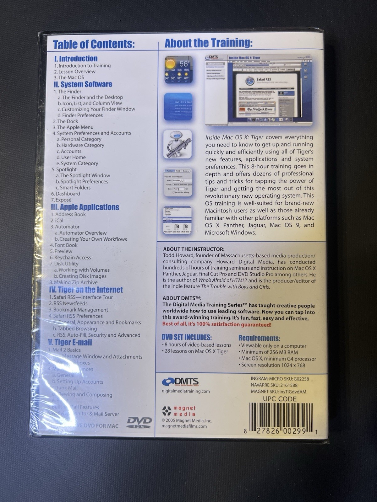 Inside Mac OS X: Tiger Interactive DVD-Rom Mac 2005