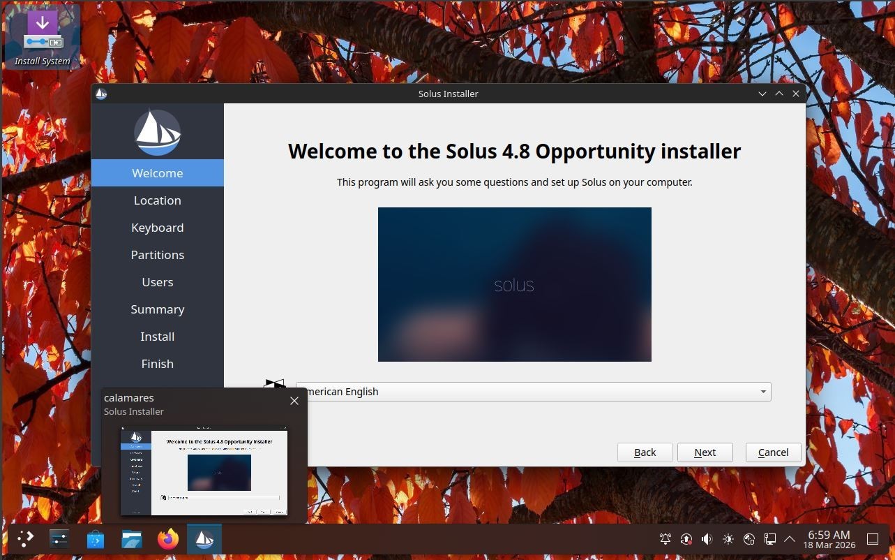 Solus 2025 XFCE – Bootable USB Live Installer – PC & Intel Mac – UEFI/BIOS
