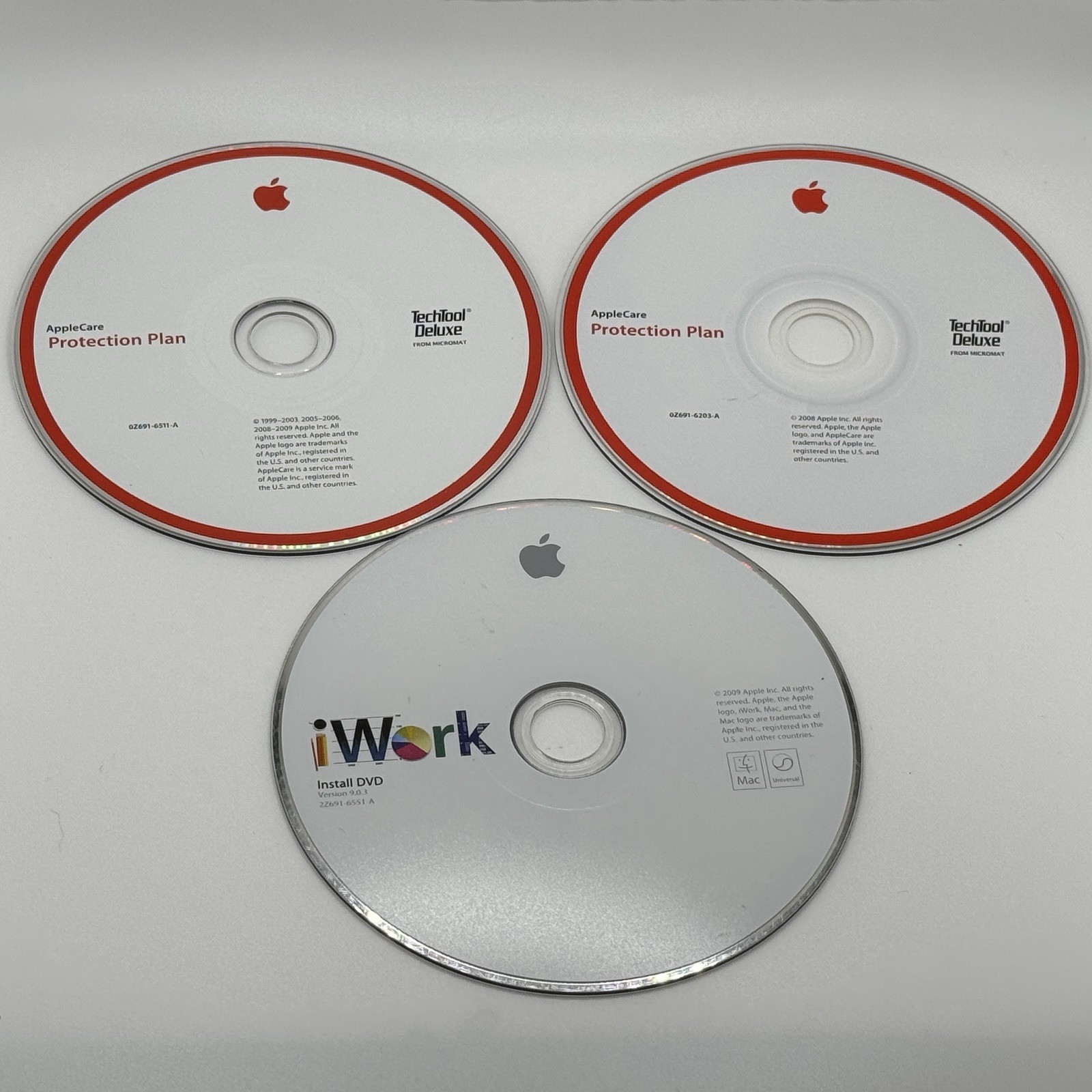 Vintage Apple Software CD DVD Lot iBook Mac OS X Restore Install iWork Airport