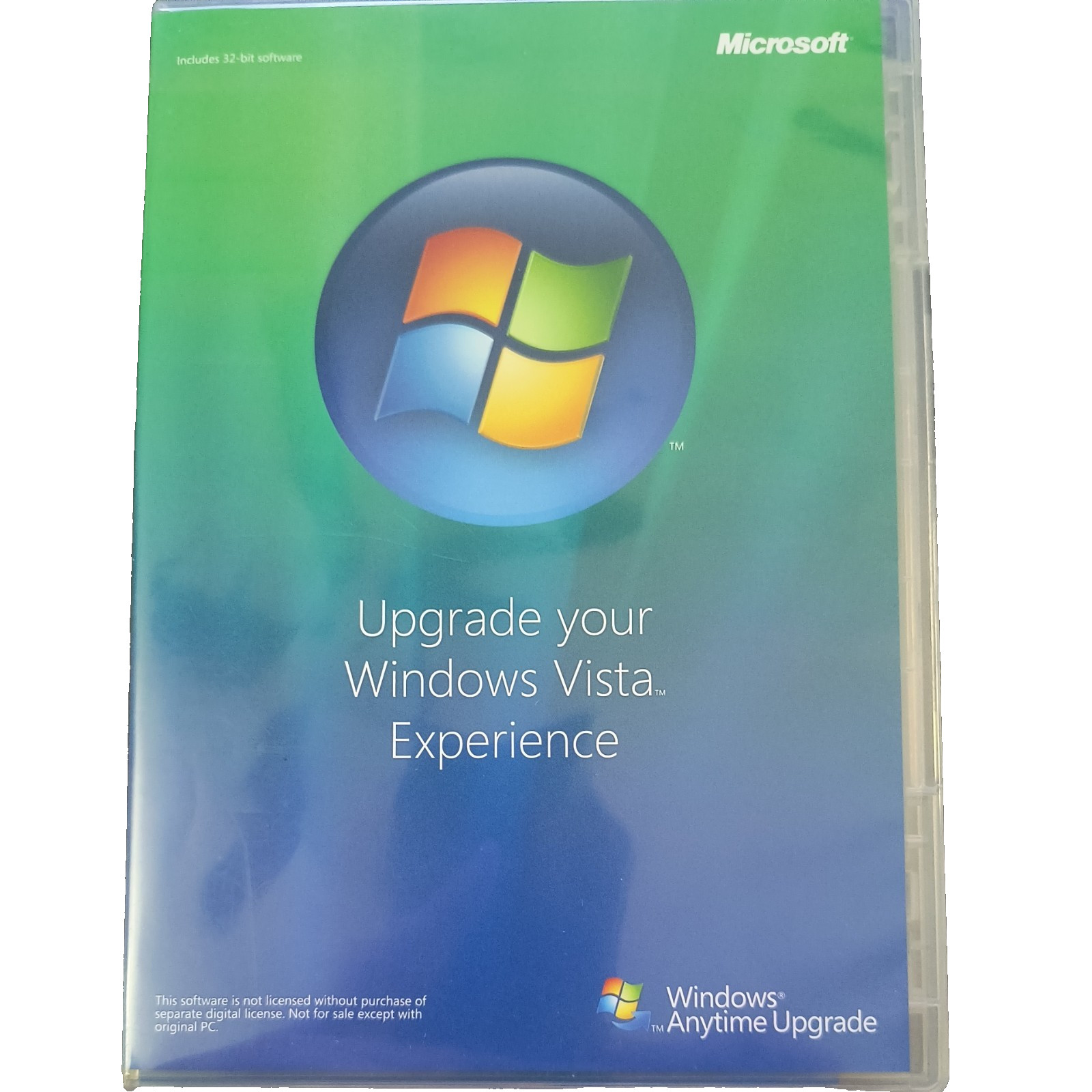 Microsoft Windows Vista Anytime Upgrade Disc 32 bit English DVD Software